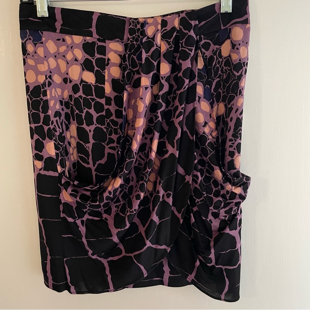 Tibi Black Mulit Color Mini Skirt